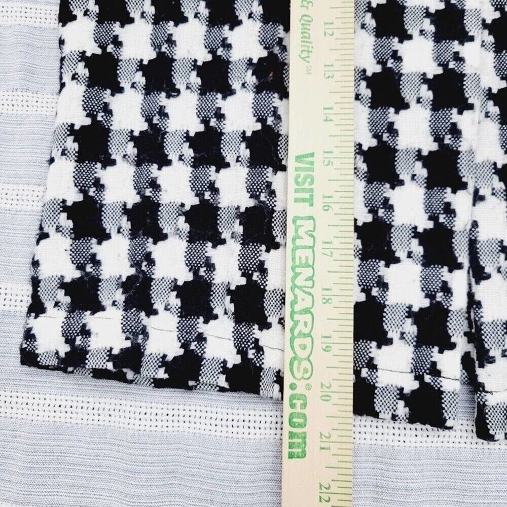Chico's Womens Black White Houndstooth Vintage Aesthetic Jacket Size Small - Picture 9 of 13